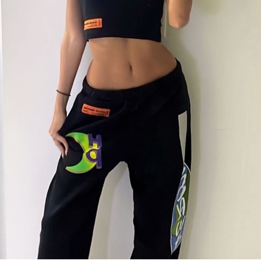 Heron Preston Black Cotton Lounge Pants